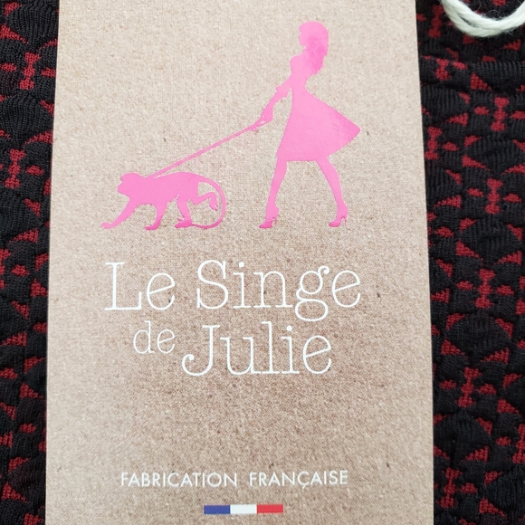 💐 cute french dress black/burgundy size small 💐 - Picture 7 of 8